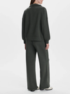 Varley's Hawley Half Zip Sweat in Olive Marl