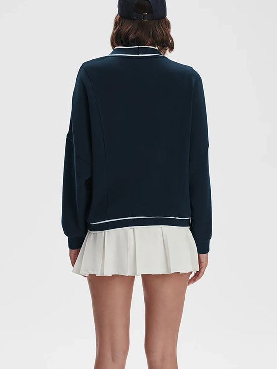 Varley Decker Off-Court Cardigan in Navy