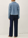 Be Cool's Knit Denim Cropped Shacket