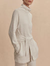 Varley Anset Jacket in Ivory Marl white