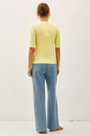 Modal Classic Ribbed Crewneck Short Sleeve Top