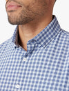 Mizzen+Main Leeward No Tuck Dress Shirt in Coastal Fjord Belmont Plaid