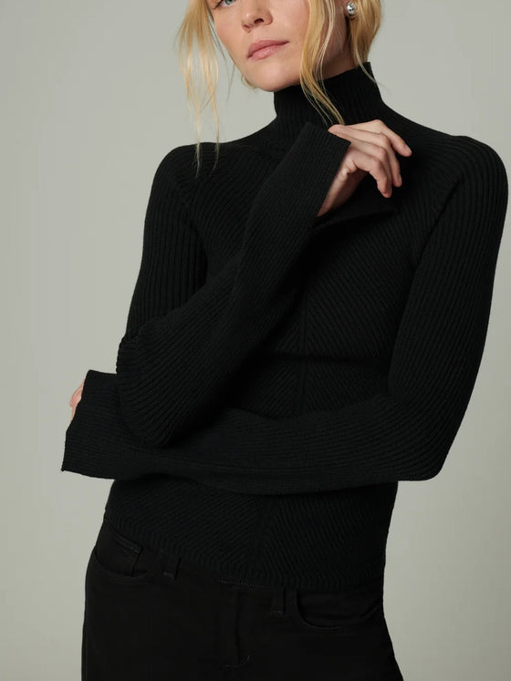 The Palmer Turtleneck in Black