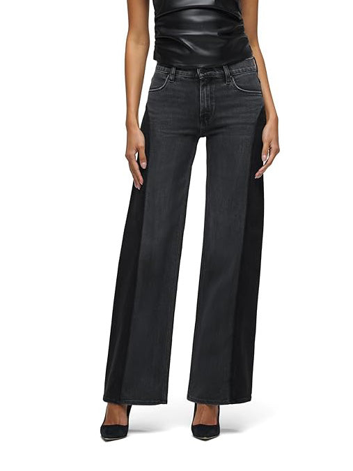 Hudson Jeans Lexi Seamed Wide Leg in Double Side