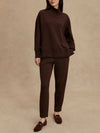 Barker High-Neck Sweat in Coffee Bean