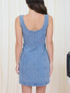 The Workshop Denim Button Down Sleeveless Mini Dress