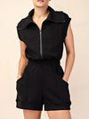 Rae Mode 
Modal Scuba Luxe Sleeveless Romper in Black
