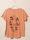 Salute Drinks Vintage-Wash Graphic Tee