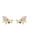 La Kaiser Opal & Diamond Butterfly Studs