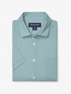 Mizzen+Main Leeward Short Sleeve Shirt in Pale Blue Clover balsam