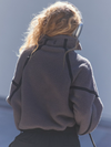 Free People Movement Mountain High 1/2 Zip in Gunmetal Combo