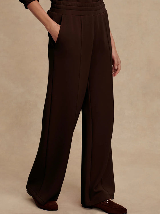 The Wide Leg Pant 30" in Coffee Bean