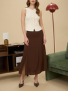 The Workshop Studio's Side Slit Lightweight Midi Skirt 