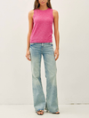 Be Cool's Round Neck Sleeveless Slub Knit Top