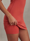 Varley Ruan Court Dress 30" in Baked Apple