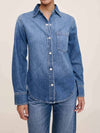DL 1961 Ines Shirt in Lapis 