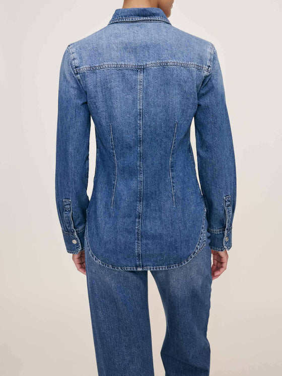 DL 1961 Ines Shirt in Lapis 