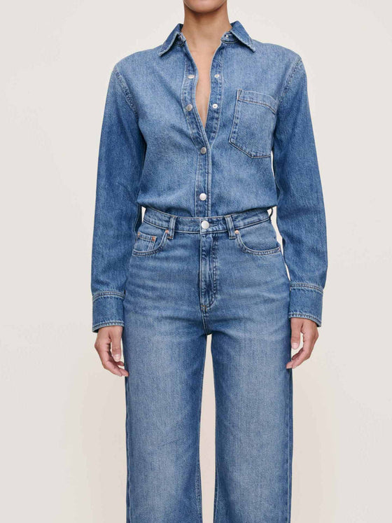 DL 1961 Ines Shirt in Lapis 