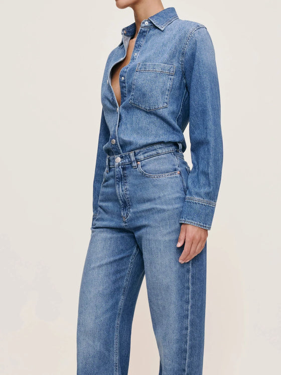 DL 1961 Ines Shirt in Lapis 