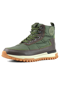  Pajar Fero 2.0 Men's Lace Up Sneaker Boot in military green and dark brown