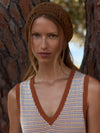 Varley Albane Knit Dress in Caramel Clay