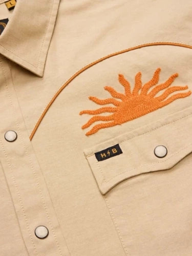 Howler Bros Crosscut Deluxe Longsleeve in El Sol Gold