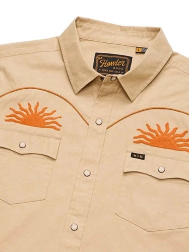 Howler Bros Crosscut Deluxe Longsleeve in El Sol Gold