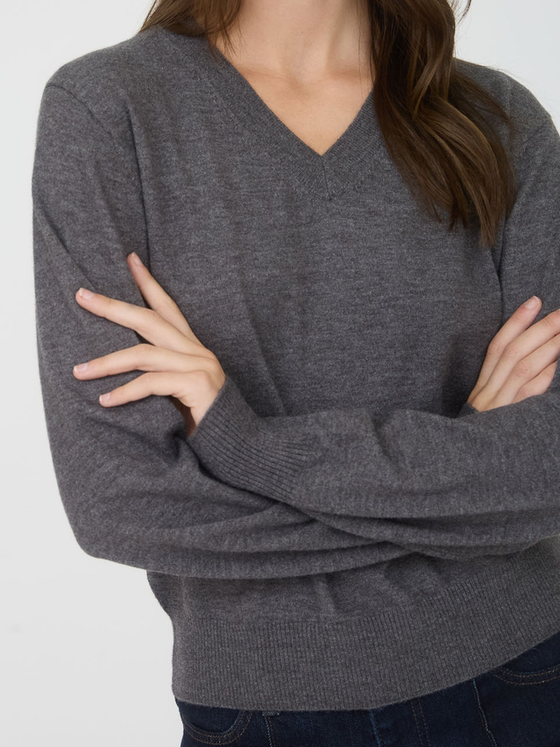 Thin V Neck Sweater