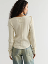 Free People's Lucky Locket Tee in Stone Combo