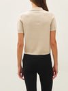 Be Cool Short Sleeve Button Down Cardigan in Taupe