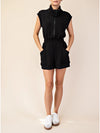 Rae Mode 
Modal Scuba Luxe Sleeveless Romper in Black
