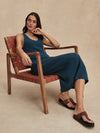 Varley Mikel Knit Dress in Heron Blue