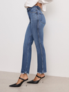 Soft-Tech Good Curve Straight Jeans in indigo737 Good American