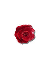 Solar Eclipse Handmade Origami Rose Flower Claw Hair Clip in Red