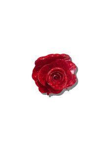  Solar Eclipse Handmade Origami Rose Flower Claw Hair Clip in Red