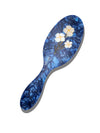 Solar Eclipse Hand-Painted Vintage Flowers Great Hair Day Brush