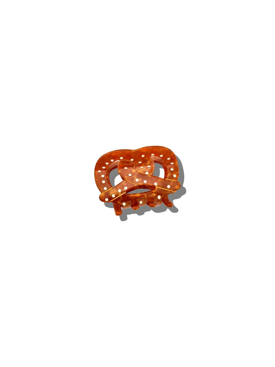 Solar Eclipse Hand-Painted Mini Pretzel Claw Hair Clip