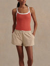 Varley Theon Scoop Neck Tank in Baked Apple