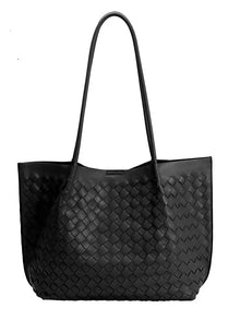  Melie Bianco Victoria Black Recycled Vegan Tote Bag