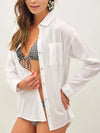 Be Cool Lightweight Oversized Classic Shirt in White