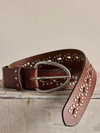 Free People's WTF Preston Stud Belt in Mocha
