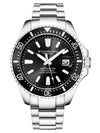 Stuhrling Depthmaster 3950A Quartz 42mm Diver in Black