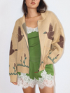 Bailey Rose's Desert Bird Knit Zip Cardigan