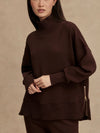 Barker High-Neck Sweat in Coffee Bean