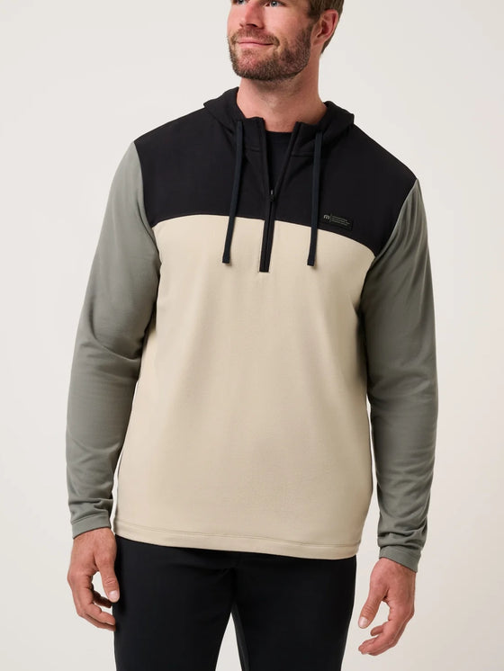 Travis Mathew BRRRR Season Quarter Zip in Black