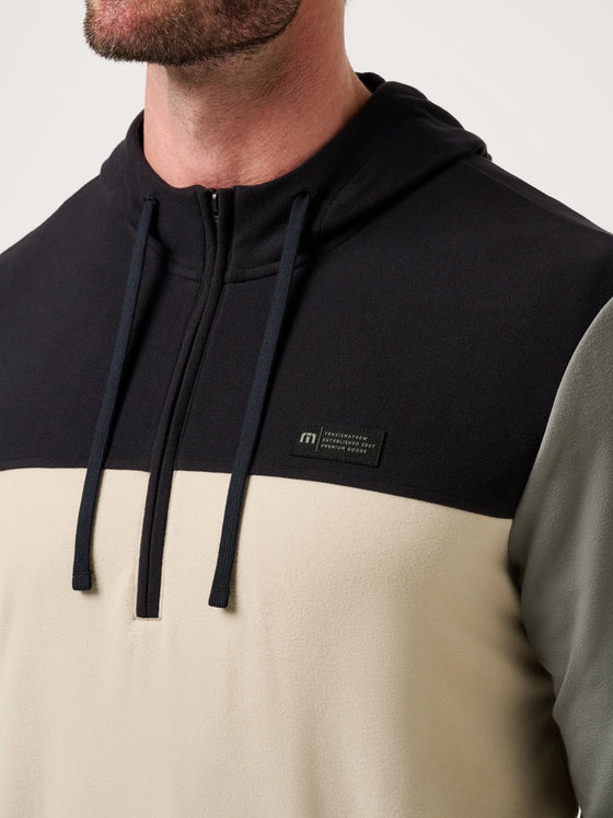 Travis Mathew BRRRR Season Quarter Zip in Black
