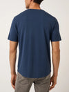 Travis Mathew Cloud Henley Tee in Total Eclipse