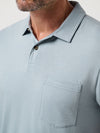 Travis Mathew The Cloud Polo in Ash Blue