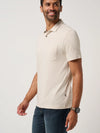 Travis Mathew The Cloud Polo in Italian Sand tan