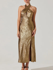  Marissa Dress in Gold ASTR the Label